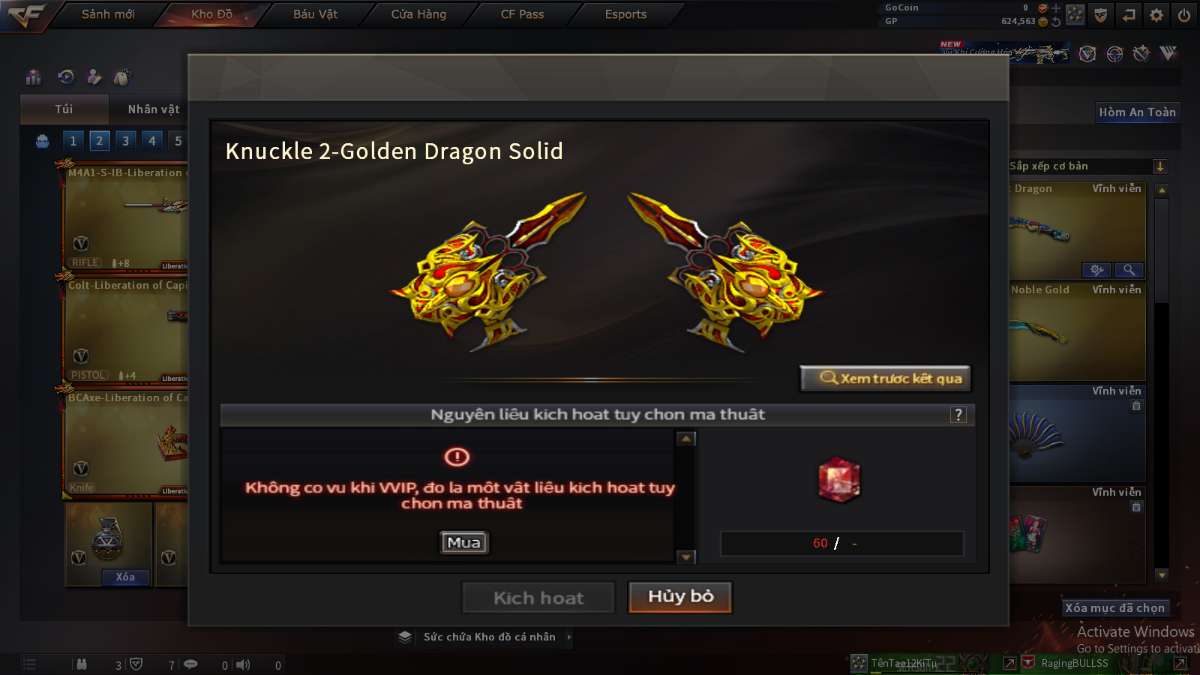 shop acc cf uy tin gia re